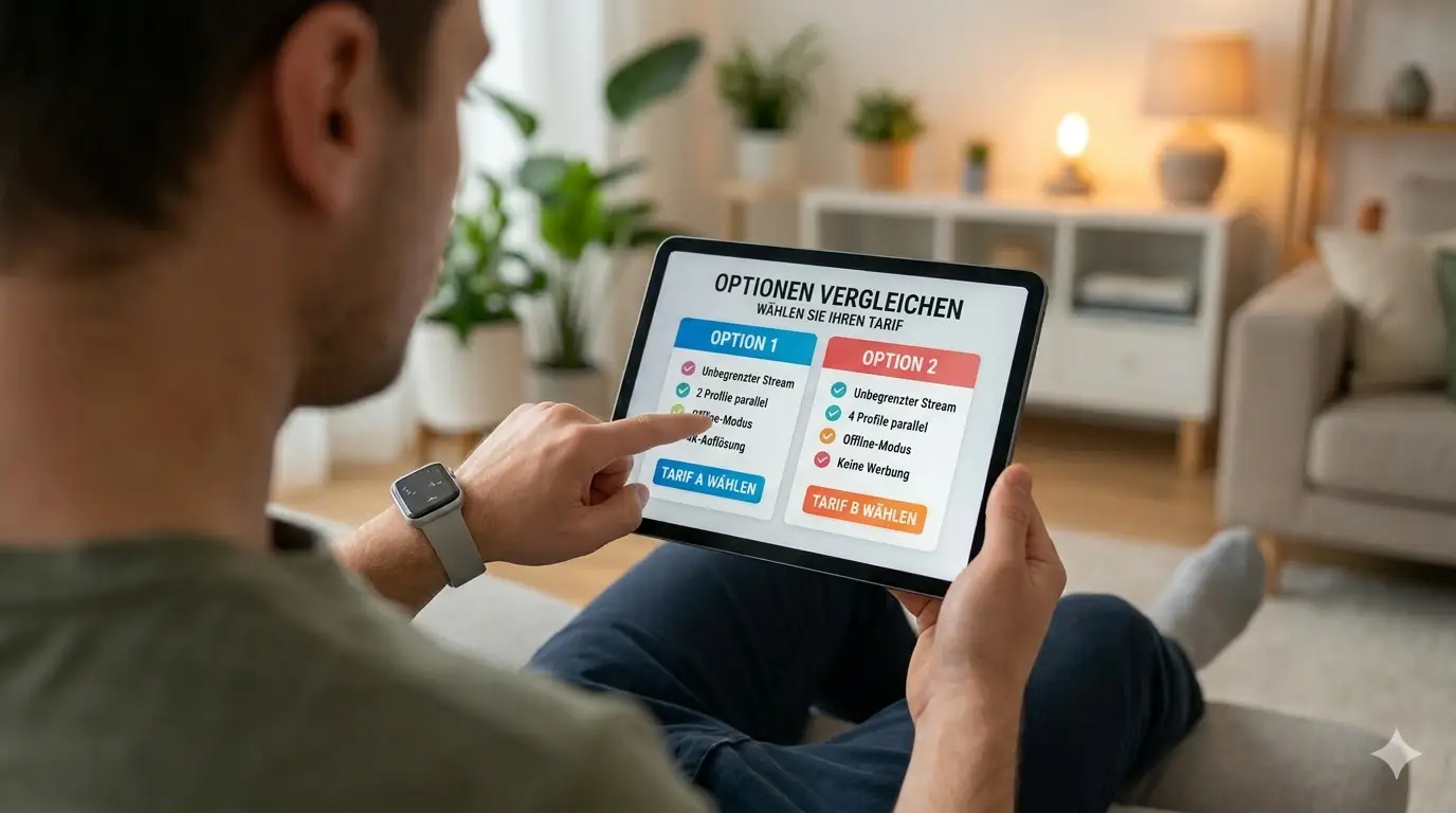 abo vergleich Bespiel auf Tablet