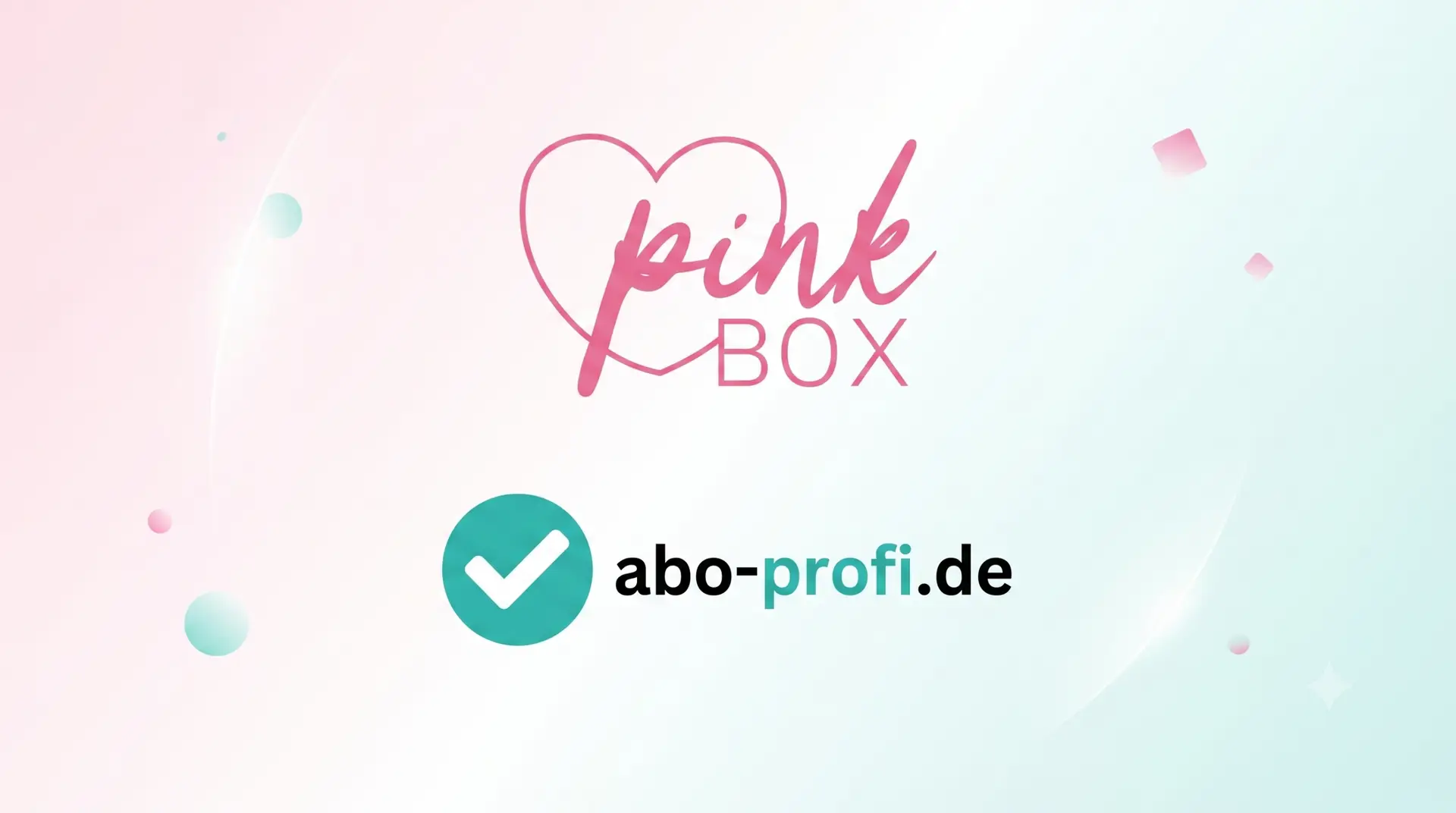 pink box abo. Das Pink Box Logo und abo-profi.de Logo zur exklusiven WM 2026 Aktion. Mit dem 18-Monats-Abo bis zu 6 Gratis-Boxen beim Sieg der deutschen Nationalmannschaft sichern.